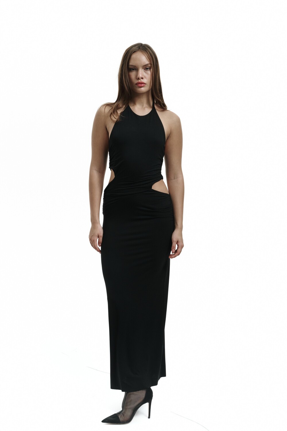 Dress with cutouts