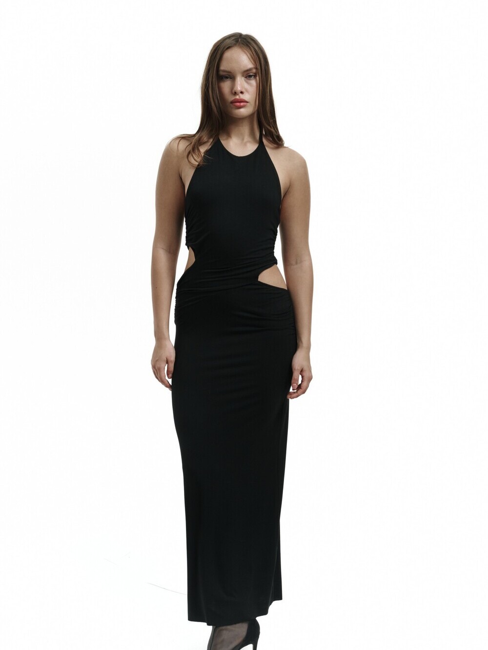 Dress with cutouts