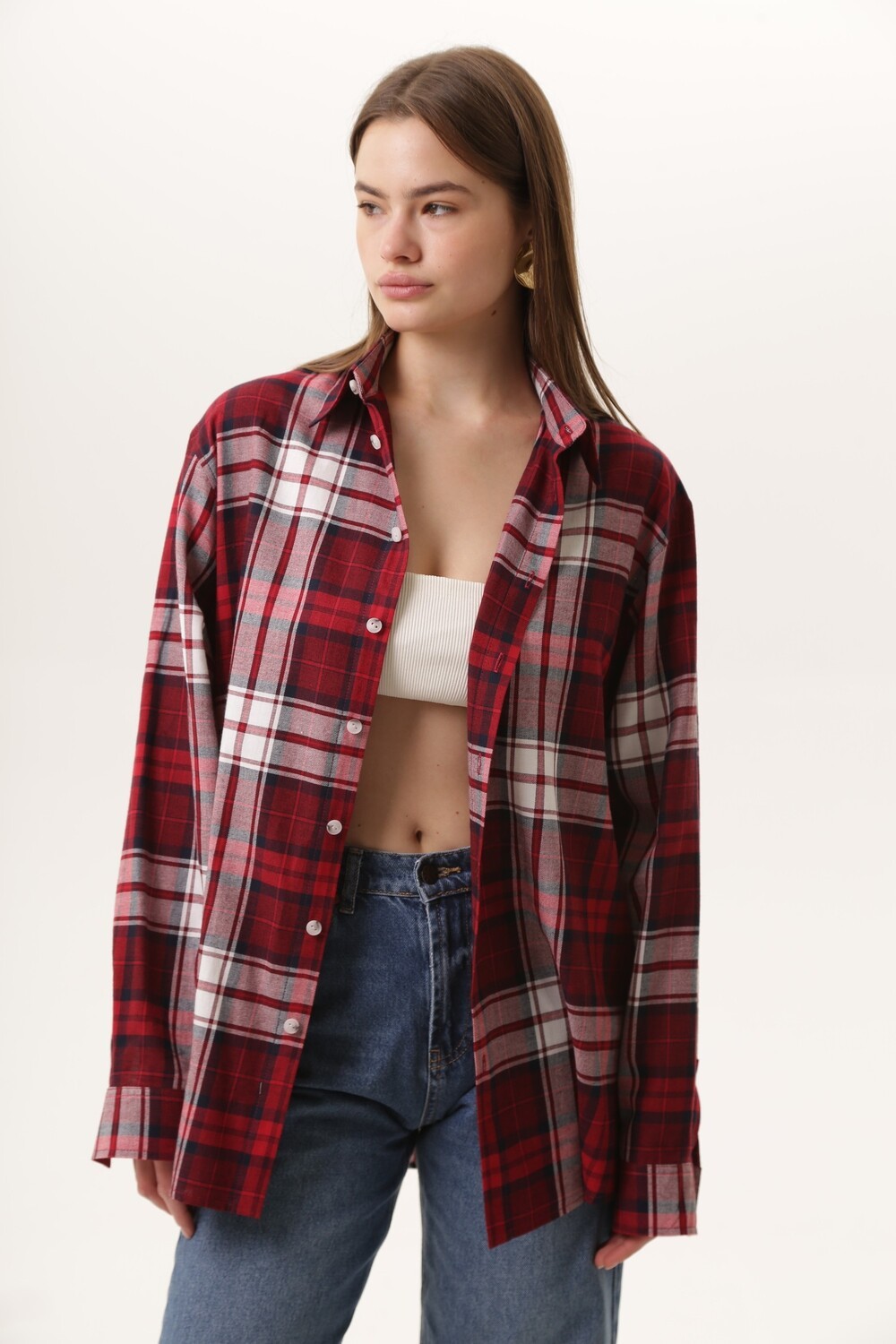 Red checkered shirt