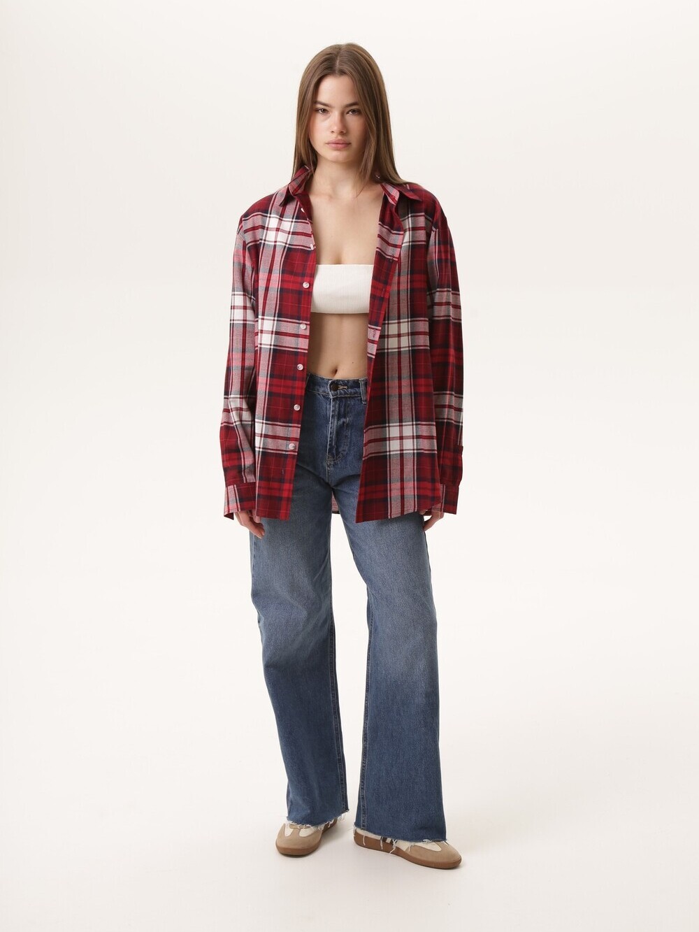 Red checkered shirt