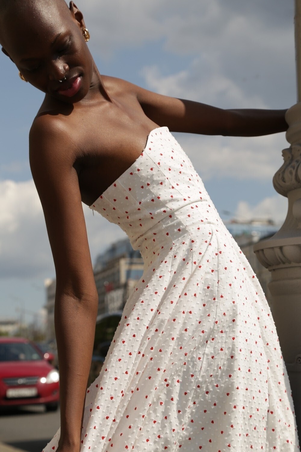Dress with hearts