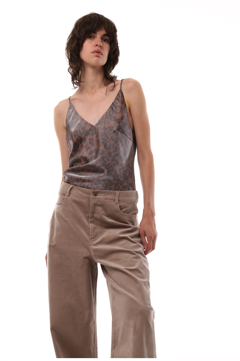 Top leopard brown