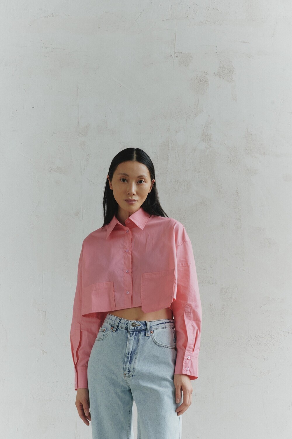 Short pink shirt