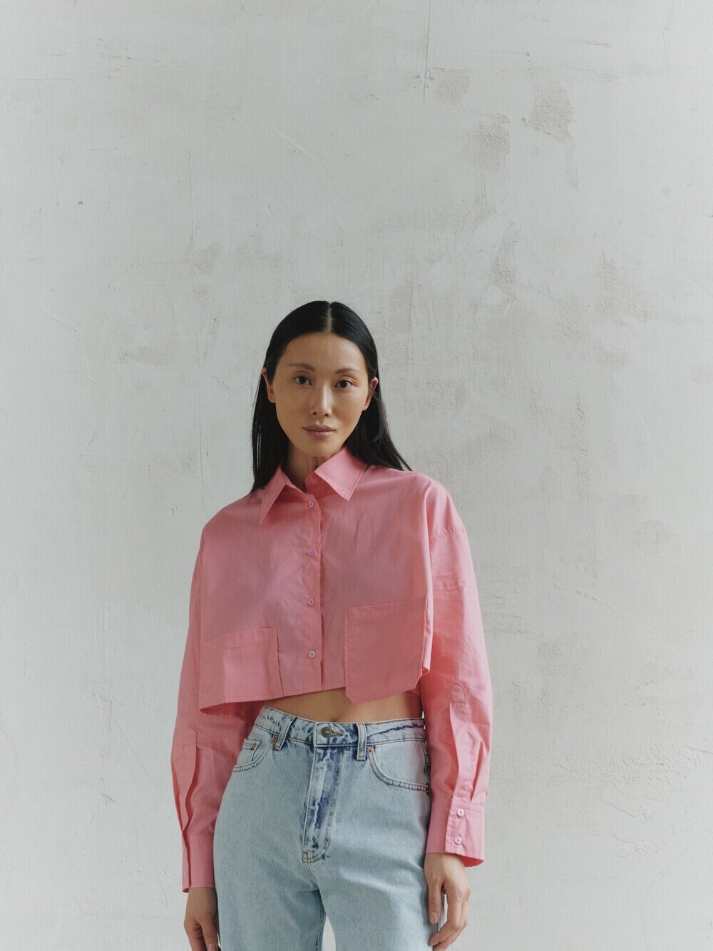 Short pink shirt