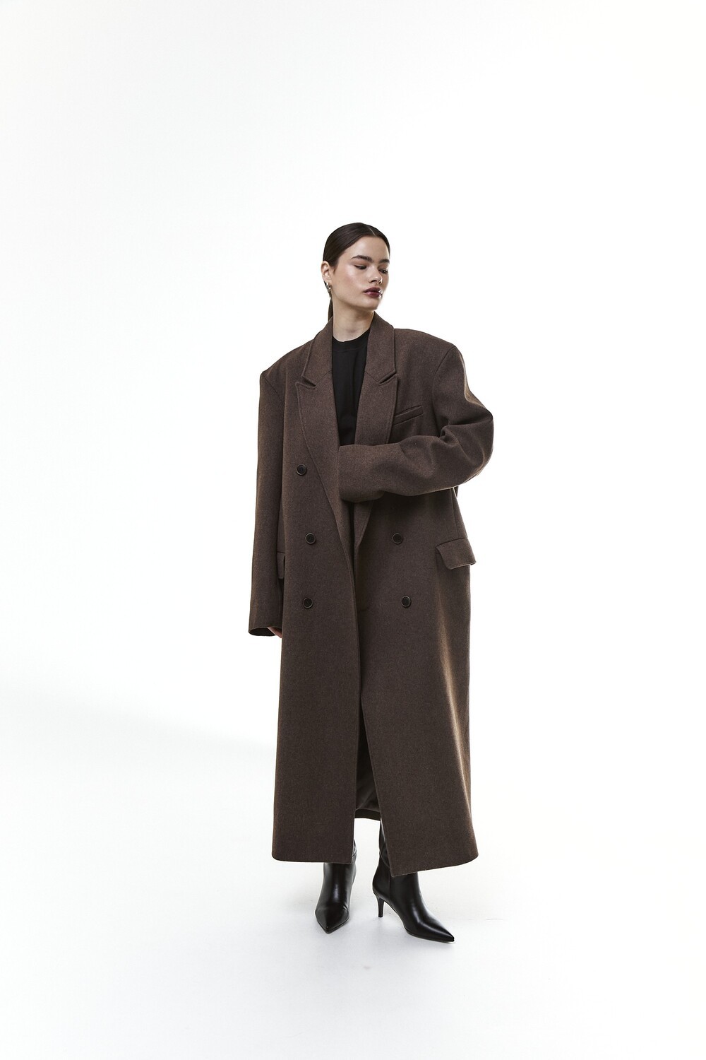 Grandfather's coat in tobacco color