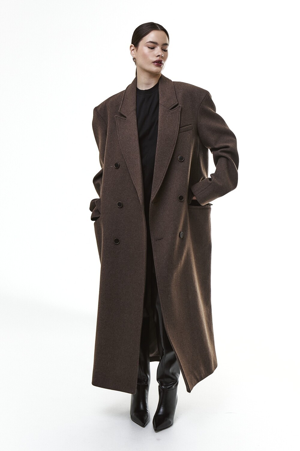 Grandfather's coat in tobacco color