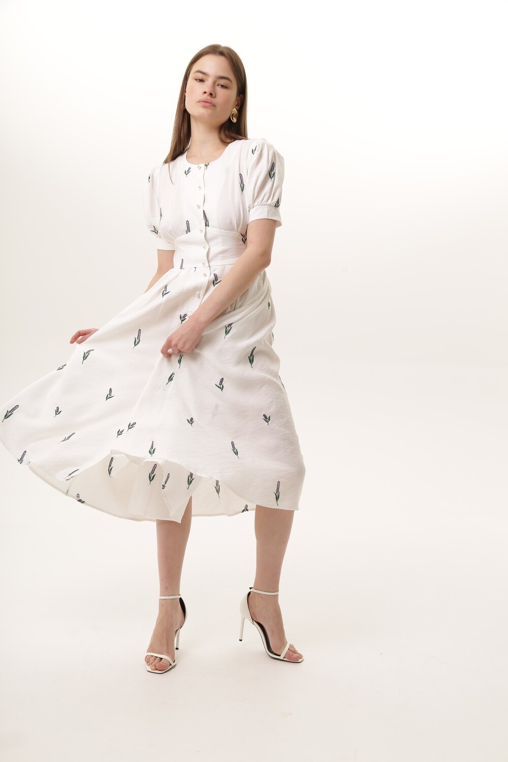 Dress with embroidery