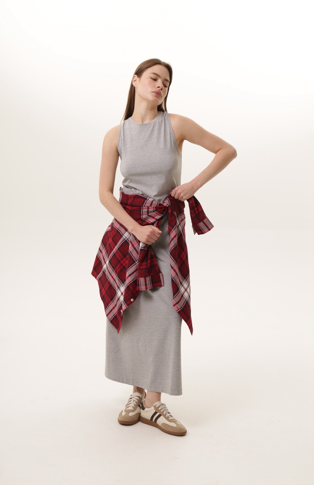 Gray T-shirt dress