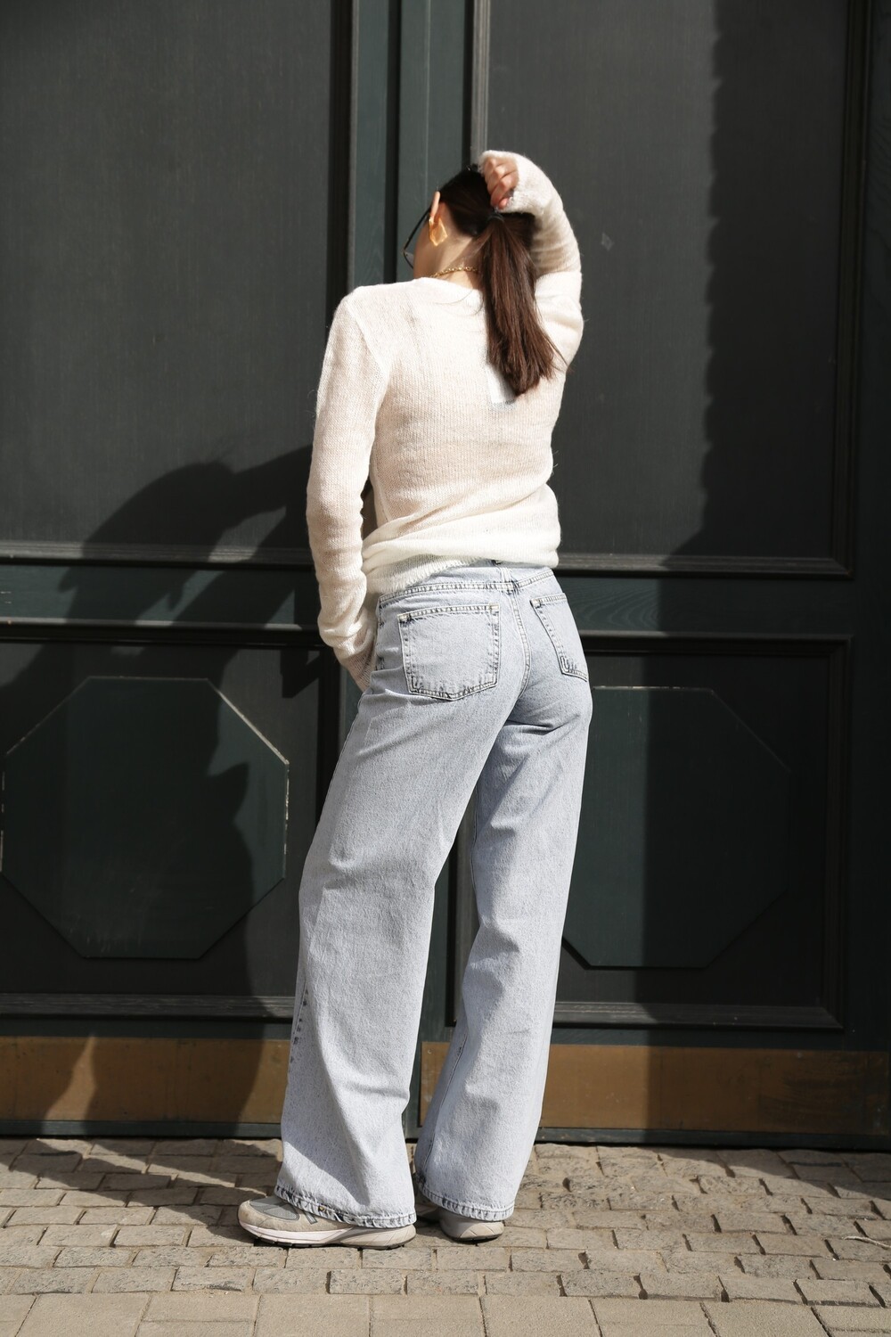 Wide leg jeans blue