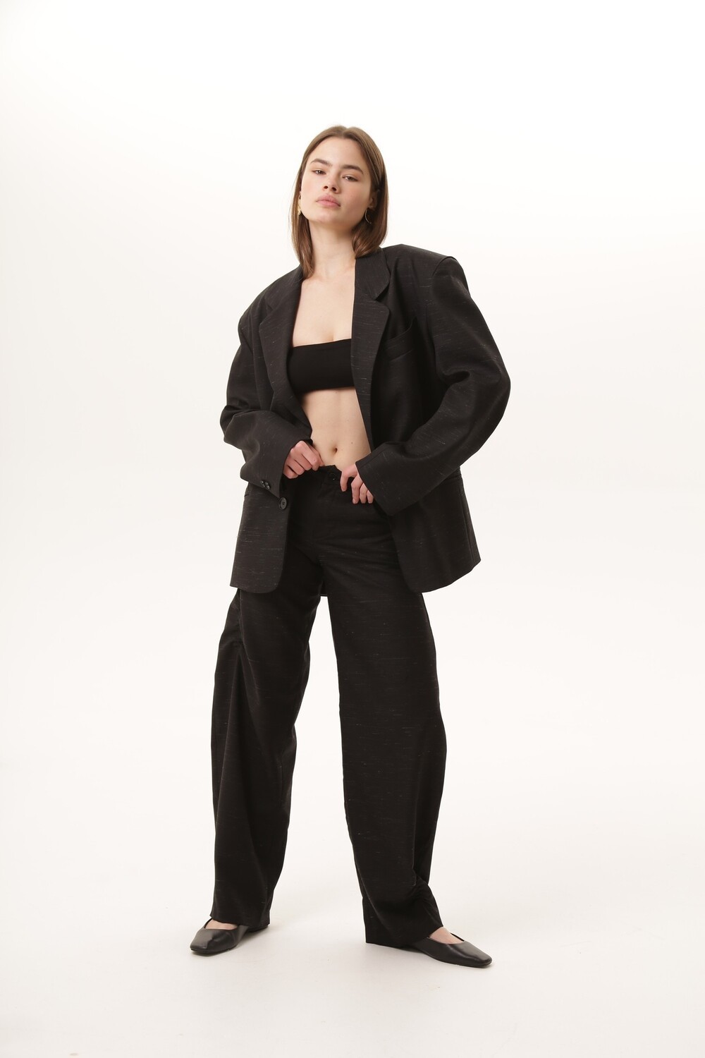 Single-breasted jacket black